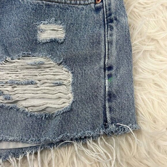 Levi's 550 Jean Shorts Women's 32” Waist Distressed Mens 34 Cut-Off Denim - Picture 10 of 10